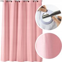 ZASŁONA PRYSZNICOWA TEKSTYLNA KOTARA DO WANNY ZASŁONKA POD PRYSZNIC KURTYNA