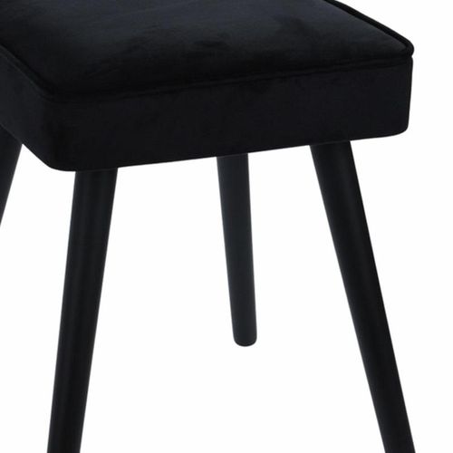 Taboret tapicerowany Velvet czarny na Arena.pl