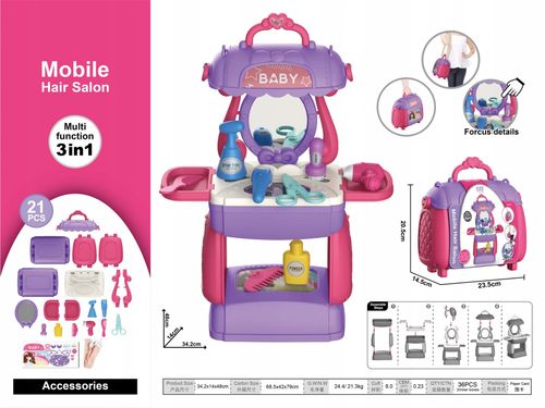 Zestaw w kuferku - fryzjer na Arena.pl