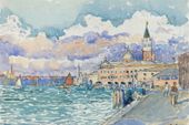 Plakat 60x40cm Venice,  Henri-Edmond Cross Vintage do Salonu