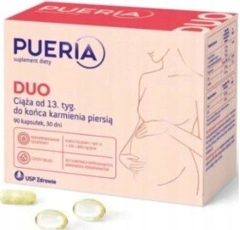 PUERIA UNO + DUO witaminy dla kobiet w ciąży 60+90 zdjęcie 5