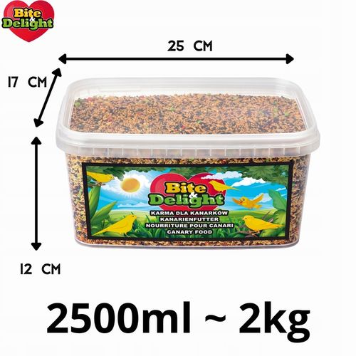 KARMA DLA KANARKA ZEBEREKI SZCZYGŁA POKARM Z WITAMINAMI I MINARAŁAMI 2,5L na Arena.pl