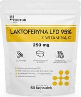 PROTON LABS Laktoferyna LFD 95% 250mg + wit C 60 kaps (30 porcji)