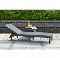 LEŻAK OGRODOWY REGULOWANY SKŁADANY KETER JAIPUR GRAFIT