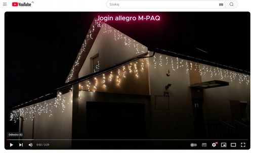 Lampki Zewnętrzne Sople LED 500 23m Biały Ciepły Światełka Świąteczne na Arena.pl