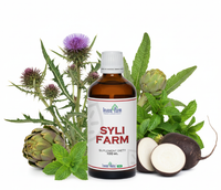 SYLI FARM Ekstrakt Wątroba Trawienie Detox 100 ml Ostropest Krople