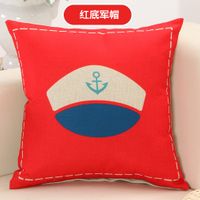 Poszewka na poduszkę - Dekoracyjna - Do salonu - Sypialni Czapka marynarska 45x45cm