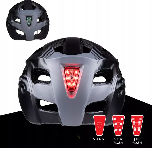 Kask rowerowy LED regulowany męski damski na rower rolki DUNLOP L zdjęcie 11