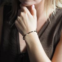 Bransoletka znak zodiaku rak - mix kamieni i srebro złocone