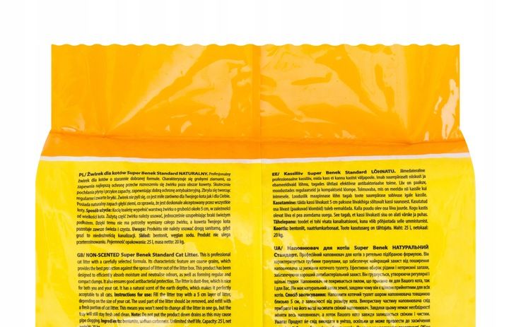 SUPER BENEK Żwirek Naturalny 25L zdjęcie 2