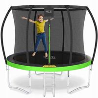 TRAMPOLINA OGRODOWA DLA DZIECI DO OGRODU Z SIATKĄ WEWNĘTRZNĄ 8FT 252CM