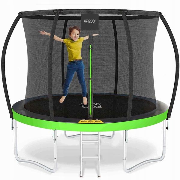 TRAMPOLINA OGRODOWA DLA DZIECI DO OGRODU Z SIATKĄ WEWNĘTRZNĄ 8FT 252CM zdjęcie 1