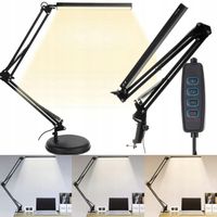 LAMPKA BIURKOWA LED KREŚLARSKA SZKOLNA 3 BARWY ŚWIATŁA 10 POZIOMÓW MOCY