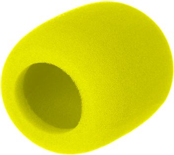Uniwersalna gąbka osłona owiewka na mikrofon SHURE żółta