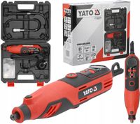 MINI SZLIFIERKA 3,2mm SIECIOWA 130W 83el. REGULACJA PRĘDKOŚCI YATO