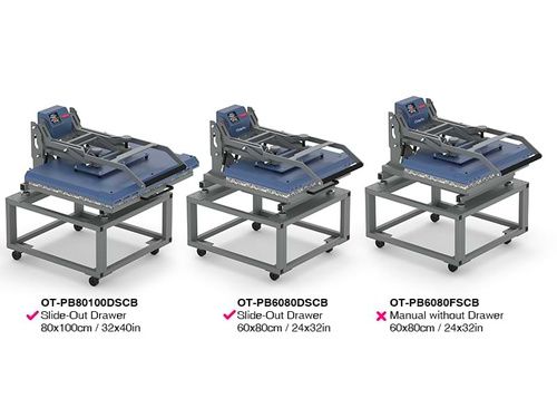 Prasa płaska 80 x 100 cm OtterPro z wysuwanym blatem na Arena.pl