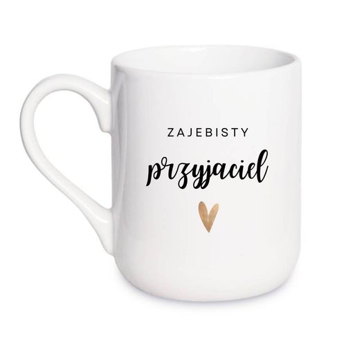 KUBEK "ZAJEBISTY PRZYJACIEL" Wzór - Elegant Coffee 330 ml na Arena.pl