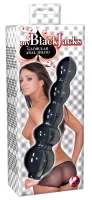 you2toys korek z kulkami, czarny, długość 18 cm, elastyczny pvc