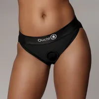 ouch! vibrating strap-on hipster m/l - majtki z wibracją i koronką