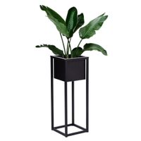 Kwietnik loftowy Concove 60 cm czarny