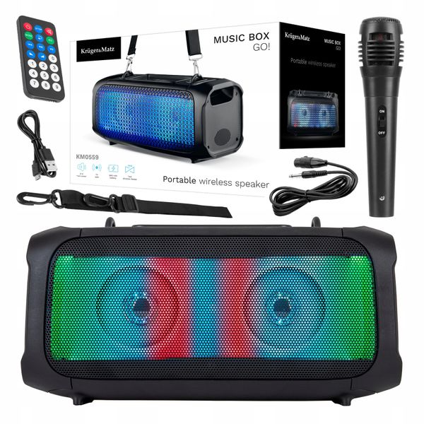 Głośnik Bluetooth 5.0 TWS Music Box GO! USB SD AUX zdjęcie 2