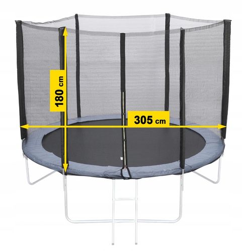SIATKA DO TRAMPOLINY 10FT 300/305/312 na 6 SŁUPKÓW na Arena.pl
