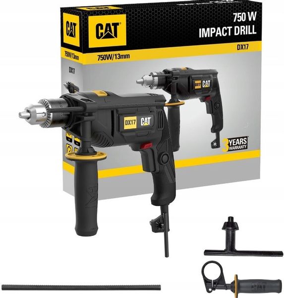 Wiertarka udarowa CAT DX17 750W 13mm 3000obr/min zdjęcie 1