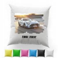 POSZEWKA Z NADRUKIEM BAWEŁNIANA 40x40CM - SAMOCHODY WYŚCIGI AUTO