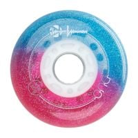 Zestaw 4 kółek Luminous 80mm/85A Duo Galaxy Purple LED