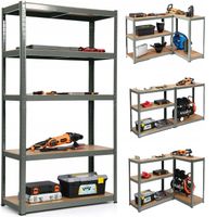 REGAŁ METALOWY MAGAZYNOWY GARAŻOWY WARSZTATOWY PIWNICA 180x90x40cm