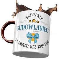 Kubek Bordowy Dla Budowlańca Najlepszy Budowlaniec Z Nadrukiem Ze Zdjęciem