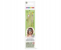 Profesjonalny Zestaw 3 Pędzli do Malowania Twarzy Snazaroo