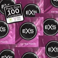 exs extra thick 100 szt. prezerwatywy lateksowe, wzmocnione