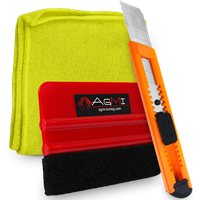 Zestaw Do Montażu Folii Oklein Rakla Z Filcem Nożyk Mikrofibra 30x30cm