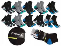 10x KRÓTKIE SKARPETY TERMO frotowe bawełniane ciepłe zimowe skarpetki 40-44