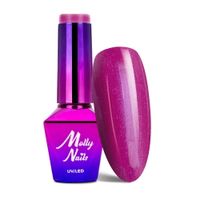 Lakier hybrydowy LED/UV Gel Polish MollyNails Bling it on! Nr 504 Purple 8g