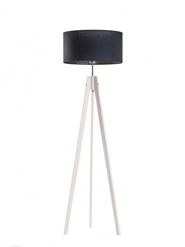 Popielata lampa podłogowa HAITI E27 na Arena.pl