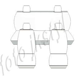 Pokrowce MIAROWE do Fiat Panda 2 II 03-10r. P3 zdjęcie 3