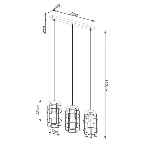 Lampa wisząca GOTTO 3L na Arena.pl