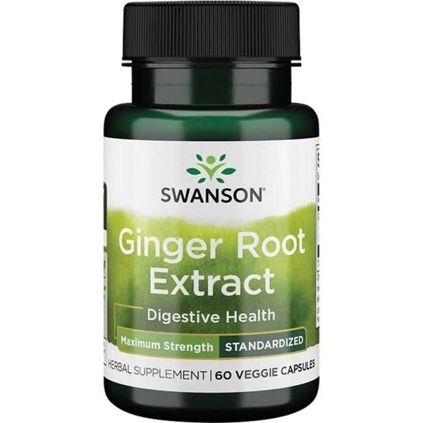 SWANSON Ginger Root extract - Imbir forte ekstrakt (60 kaps.) zdjęcie 1