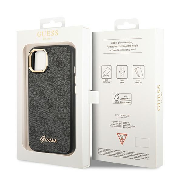 Etui Guess do iPhone 15, iPhone 14, iPhone 13, Czarny zdjęcie 8