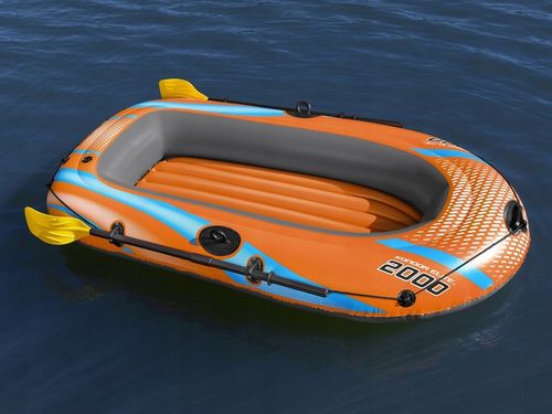 wytrzymały PONTON KONDOR Elite Bestway 196 cm do pływania WIOSŁA pompka na Arena.pl