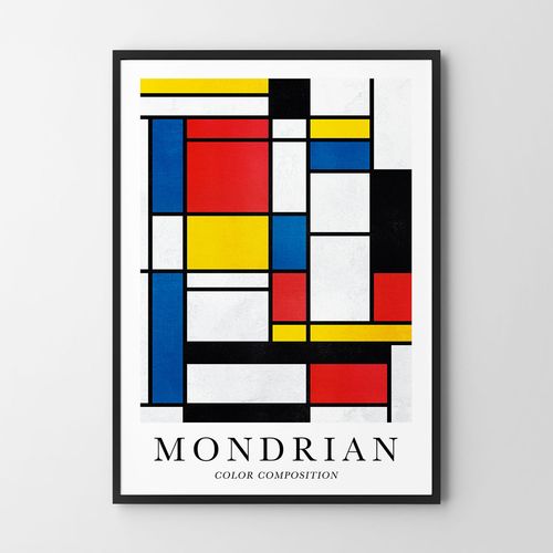 Plakat mondrian kompozycja kolorystyczna 61x91 cm na Arena.pl