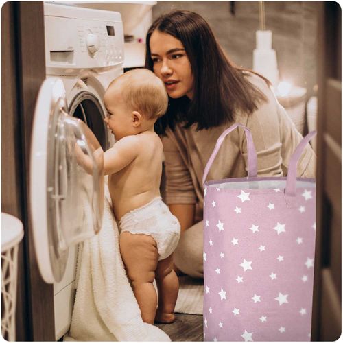 Kosz na zabawki Nukido - różowy na Arena.pl