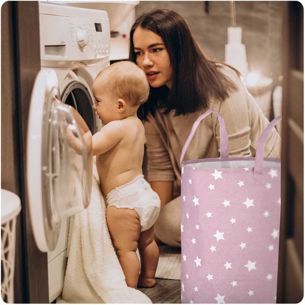 Kosz na zabawki Nukido - różowy zdjęcie 7