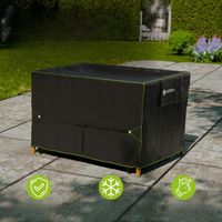 POKROWIEC 150X90X75 NA MEBLE OGRODOWE STÓŁ KRZESŁA WODOODPORNY PLANDEKA UV