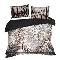 Pościeli z satyny bawełnianej Eva Minge 160X200 + 70X80X2 brązowa