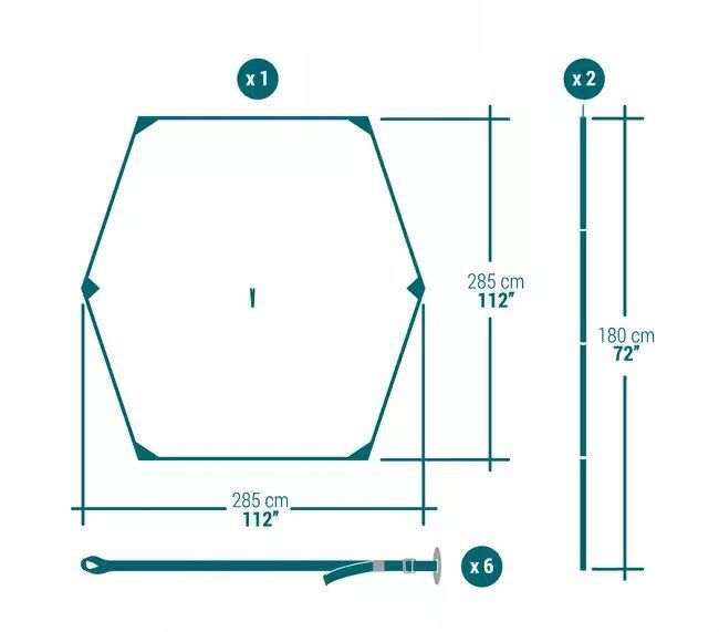 Płachta biwakowa tarp zdjęcie 7