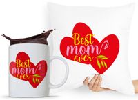 Zestaw Poduszka + Kubek Dzień Mamy Matki Prezent Z Nadrukiem Ze Zdjęciem