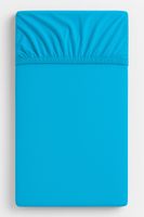 Prześcieradło bawełniane z gumką do łóżeczka 120x60 cm - turkusowe